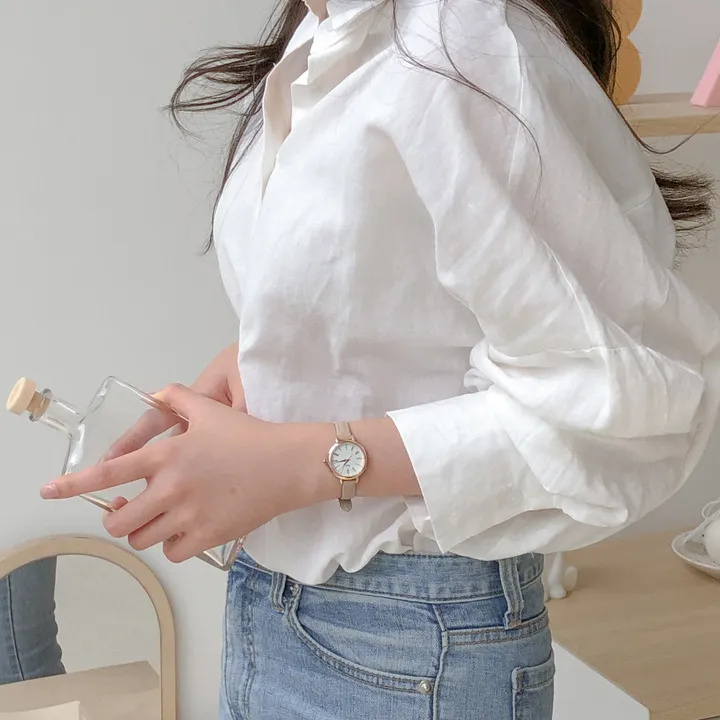 (브랜드퀄리티) 모던 라운드 가죽 손목시계 상세 이미지 28