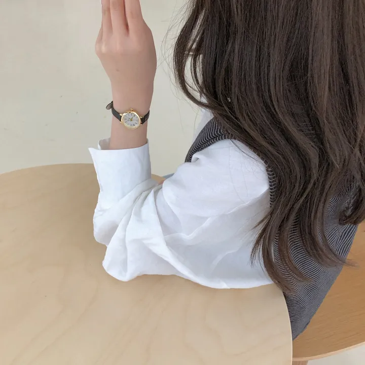 (브랜드퀄리티) 모던 라운드 가죽 손목시계 상세 이미지 31