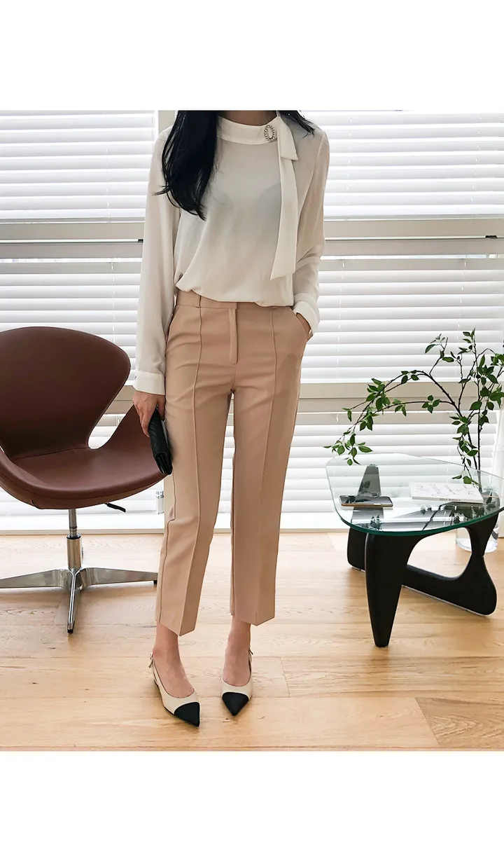 💖이뻐서 깜놀💖 편안한 국내제작👍수제화 스틸레토 쉐입의 클래시 투톤 슬링백 상세 이미지 4