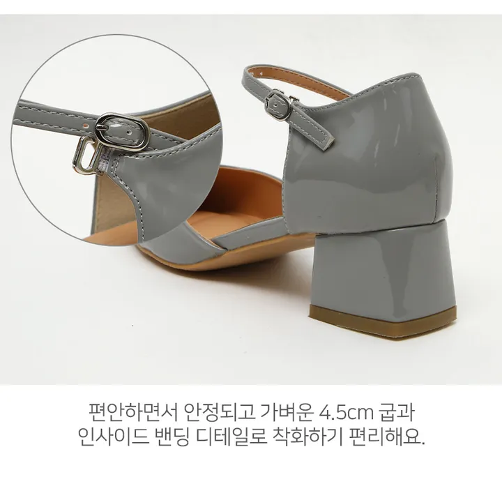 215-260까지 세상편한 무중력 레토 메리제인 펌프스 미들힐 미들굽 여성수제화 상세 이미지 35