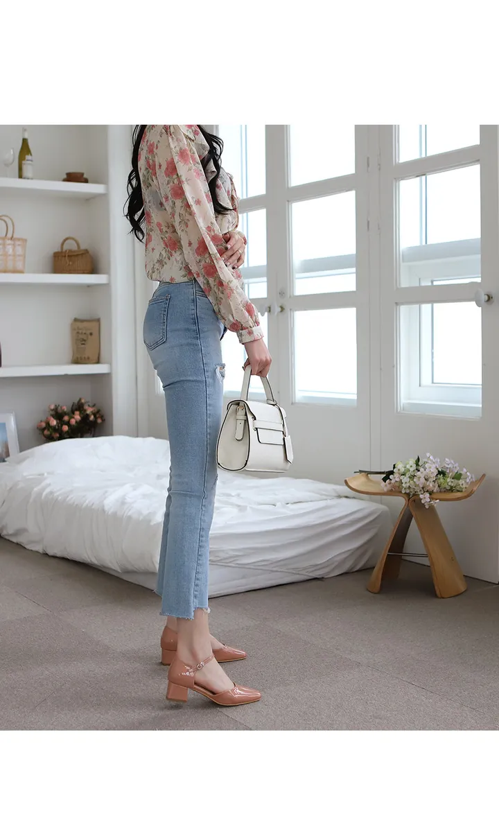 215-260까지 세상편한 무중력 레토 메리제인 펌프스 미들힐 미들굽 여성수제화 상세 이미지 8
