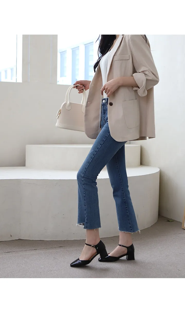 215-260까지 세상편한 무중력 레토 메리제인 펌프스 미들힐 미들굽 여성수제화 상세 이미지 16