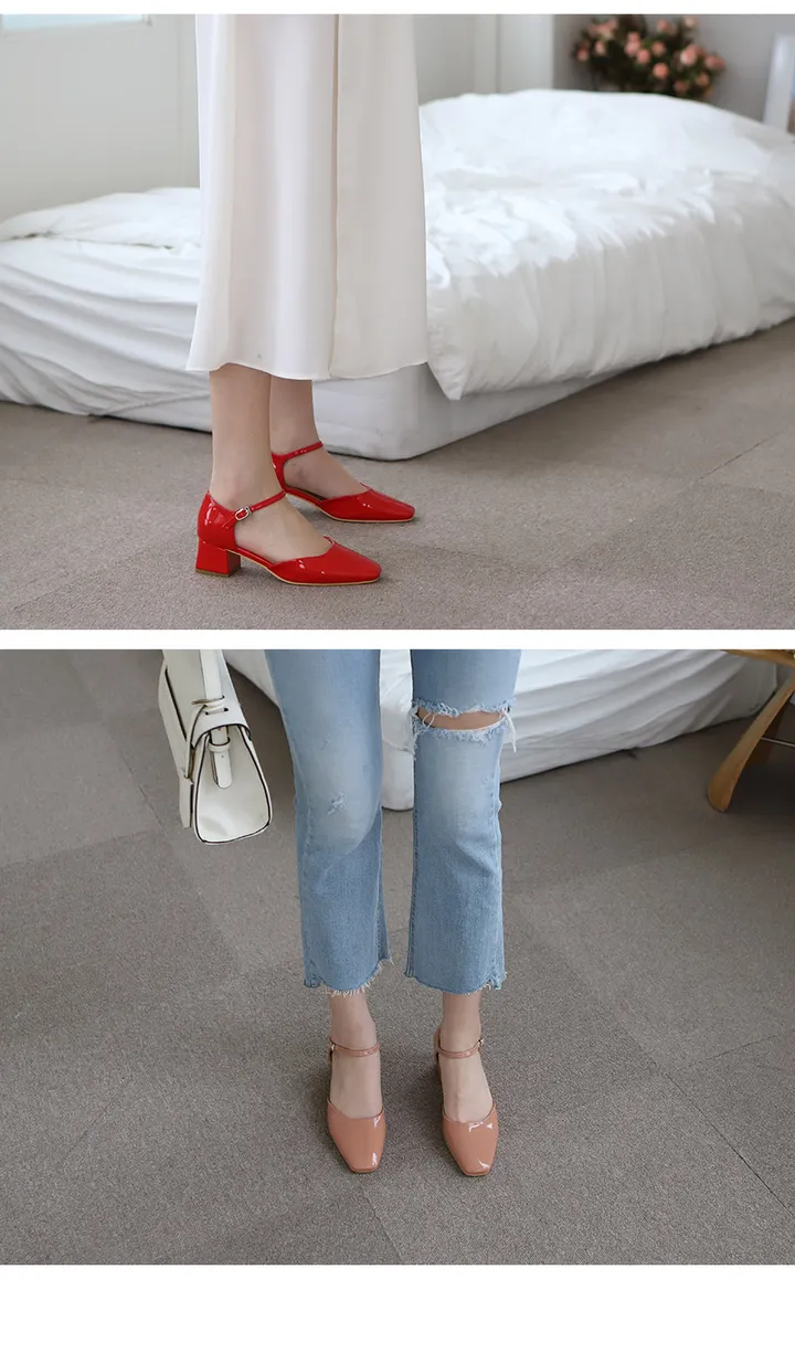 215-260까지 세상편한 무중력 레토 메리제인 펌프스 미들힐 미들굽 여성수제화 상세 이미지 19