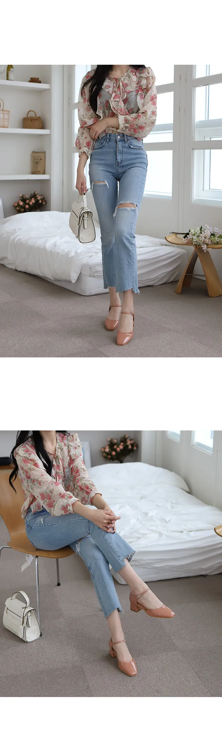 215-260까지 세상편한 무중력 레토 메리제인 펌프스 미들힐 미들굽 여성수제화 상세 이미지 21