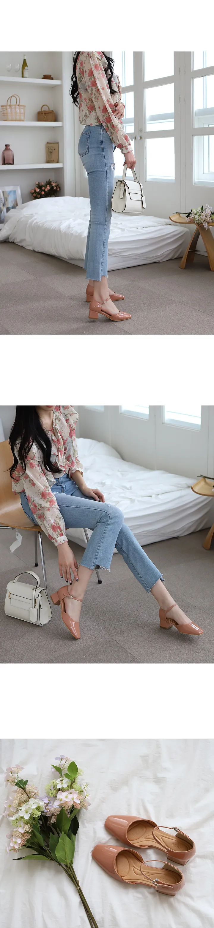 215-260까지 세상편한 무중력 레토 메리제인 펌프스 미들힐 미들굽 여성수제화 상세 이미지 23