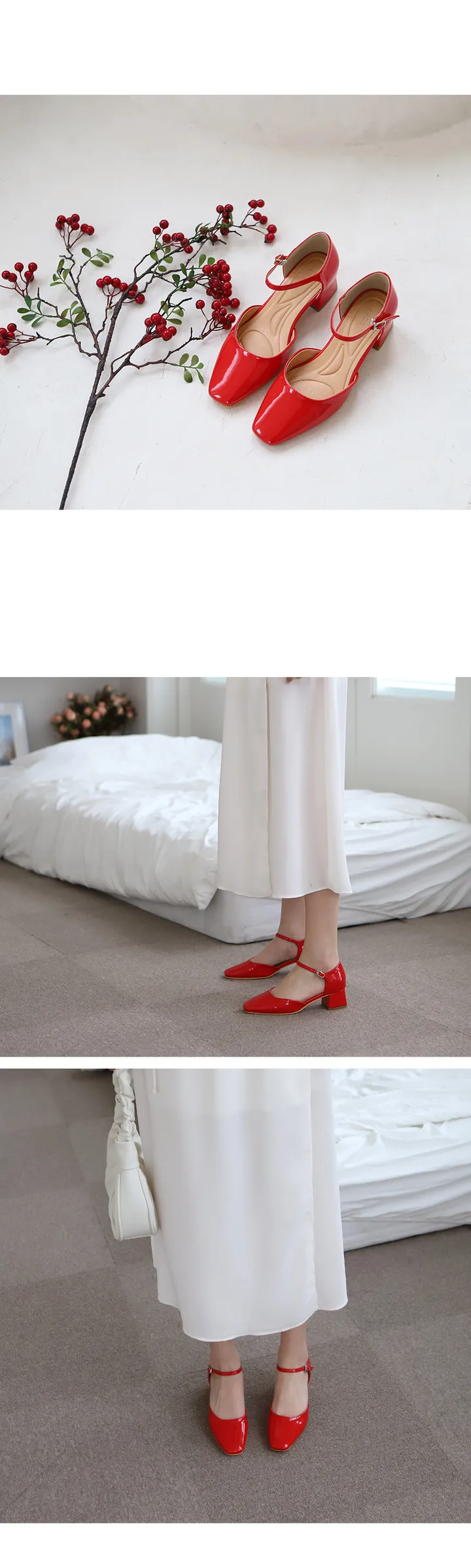 215-260까지 세상편한 무중력 레토 메리제인 펌프스 미들힐 미들굽 여성수제화 상세 이미지 25
