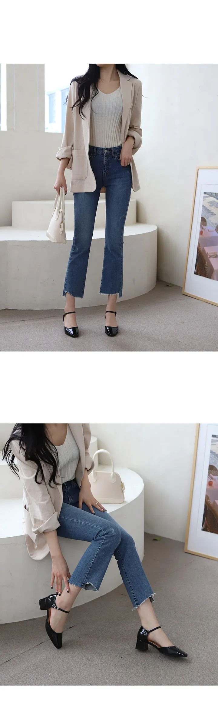 215-260까지 세상편한 무중력 레토 메리제인 펌프스 미들힐 미들굽 여성수제화 상세 이미지 27