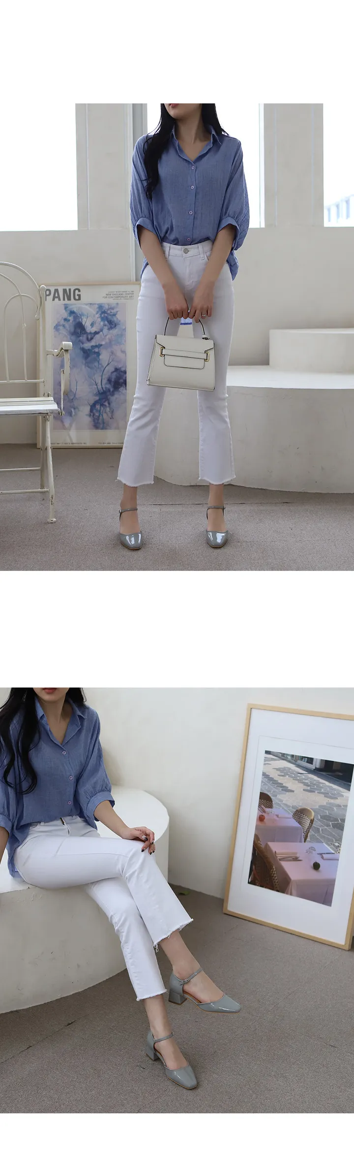 215-260까지 세상편한 무중력 레토 메리제인 펌프스 미들힐 미들굽 여성수제화 상세 이미지 30
