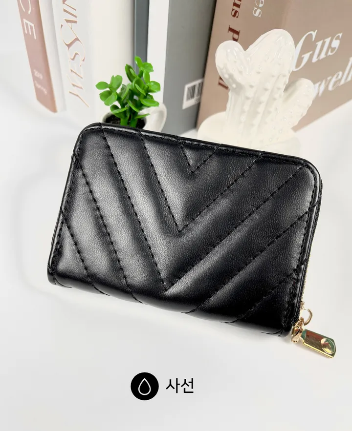 [당일발송] 시아 사선퀼팅 카드 반지갑 3Design 상세 이미지 11