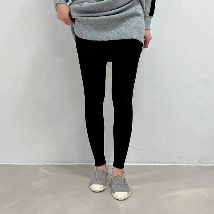 1+1 왕골지 레깅스 요가복 운동 홈웨어 빅사이즈 임부 상세 이미지 9