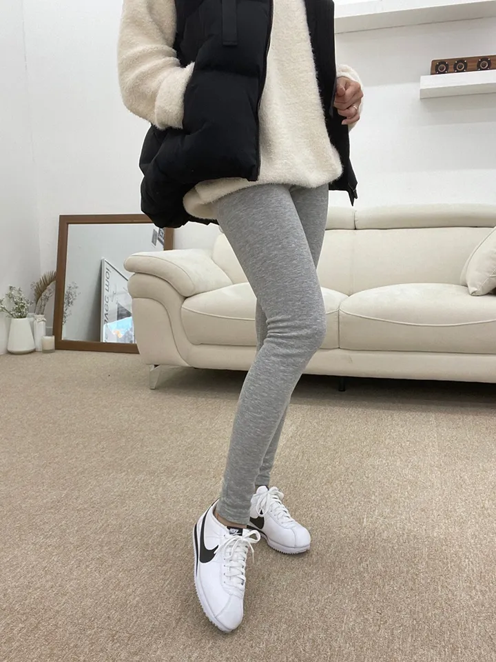 겨울 따뜻한 밍크 융 기모 스판 레깅스 쫄바지 상세 이미지 8