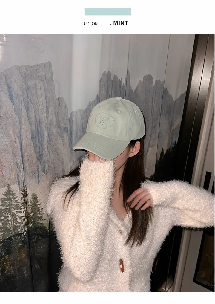 ღ리뷰검증!소두핏!ღ NY 빈티지 피그먼트 헤리티지 워싱 레터링 자수 모자 3color / 야구모자 남녀공용 볼캡 소두핏 얼굴소멸 데일리모자 대두커버 상세 이미지 7
