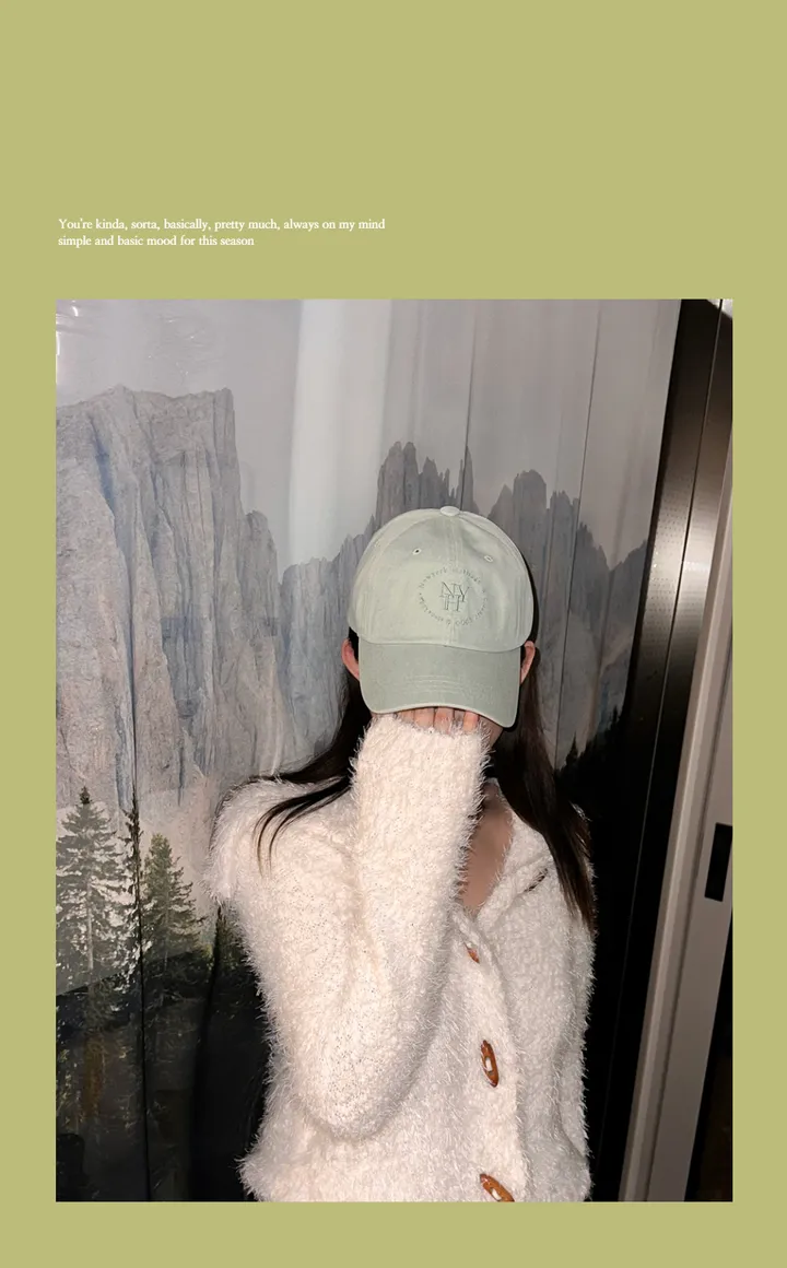 ღ리뷰검증!소두핏!ღ NY 빈티지 피그먼트 헤리티지 워싱 레터링 자수 모자 3color / 야구모자 남녀공용 볼캡 소두핏 얼굴소멸 데일리모자 대두커버 상세 이미지 8