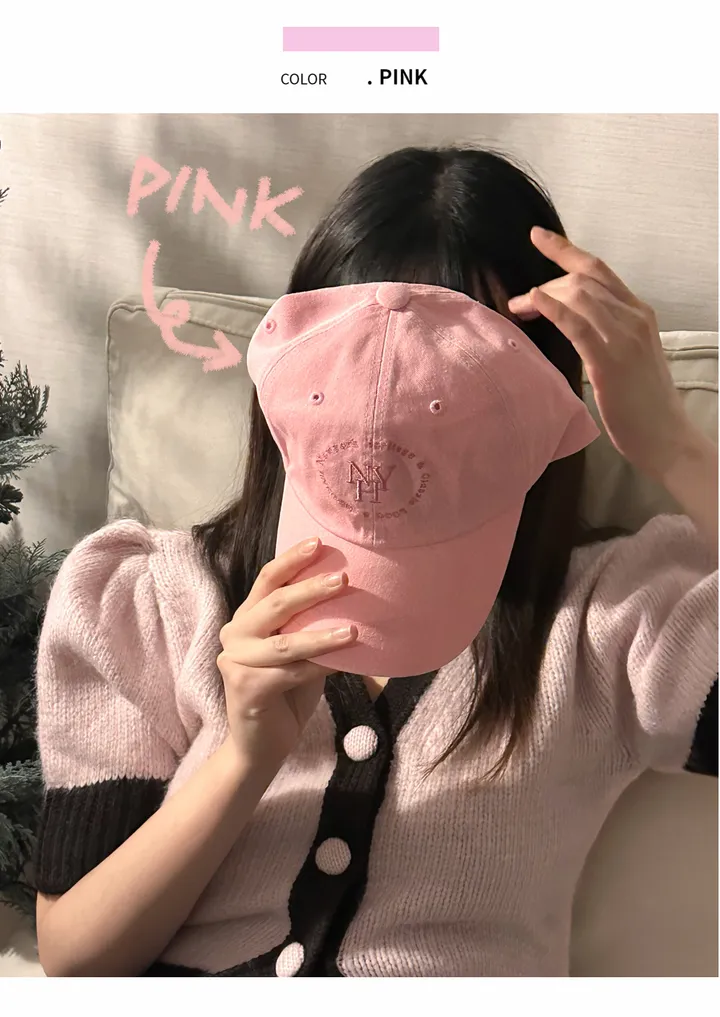 ღ리뷰검증!소두핏!ღ NY 빈티지 피그먼트 헤리티지 워싱 레터링 자수 모자 3color / 야구모자 남녀공용 볼캡 소두핏 얼굴소멸 데일리모자 대두커버 상세 이미지 11