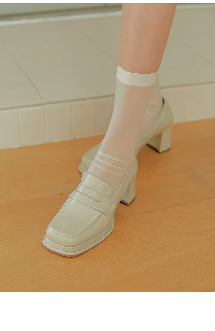 론브 스퀘어 페니 로퍼 힐 상세 이미지 7