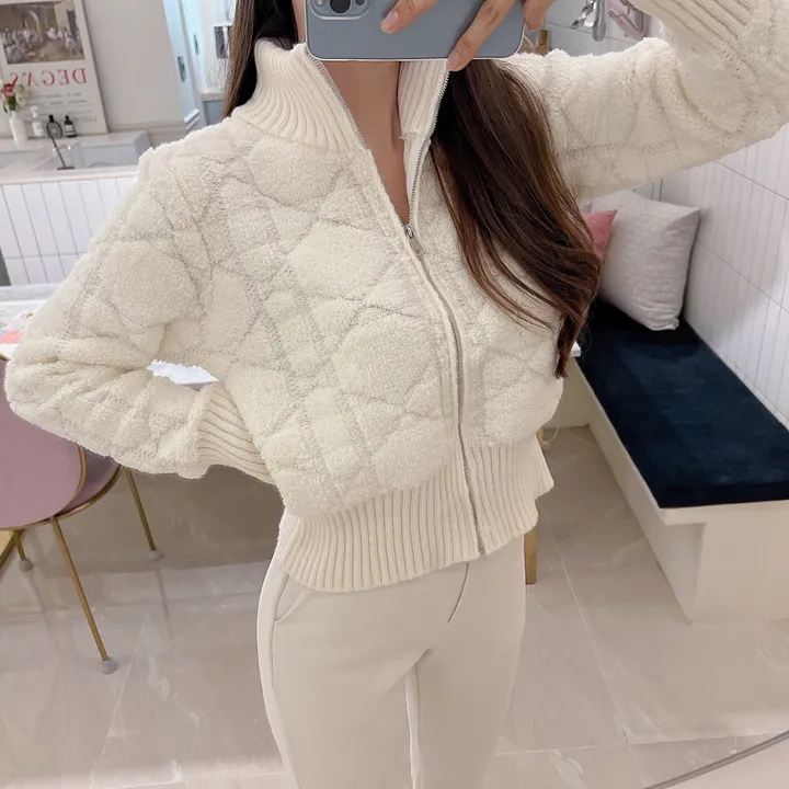 ⚡컬러추가/당일배송⚡ 다이아 뽀송이 니트 집업 자켓 5 COLORS 상세 이미지 5