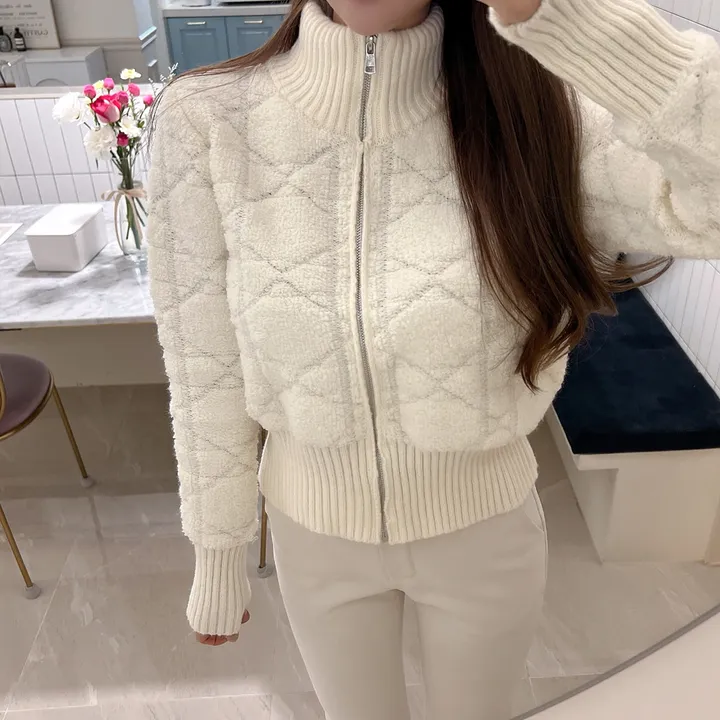 ⚡컬러추가/당일배송⚡ 다이아 뽀송이 니트 집업 자켓 5 COLORS 상세 이미지 7