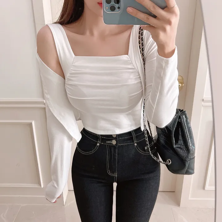 ⚡빠른배송⚡ 스퀘어 셔링 나시 가디건 세트 ( 4 COLOR ) 상세 이미지 13