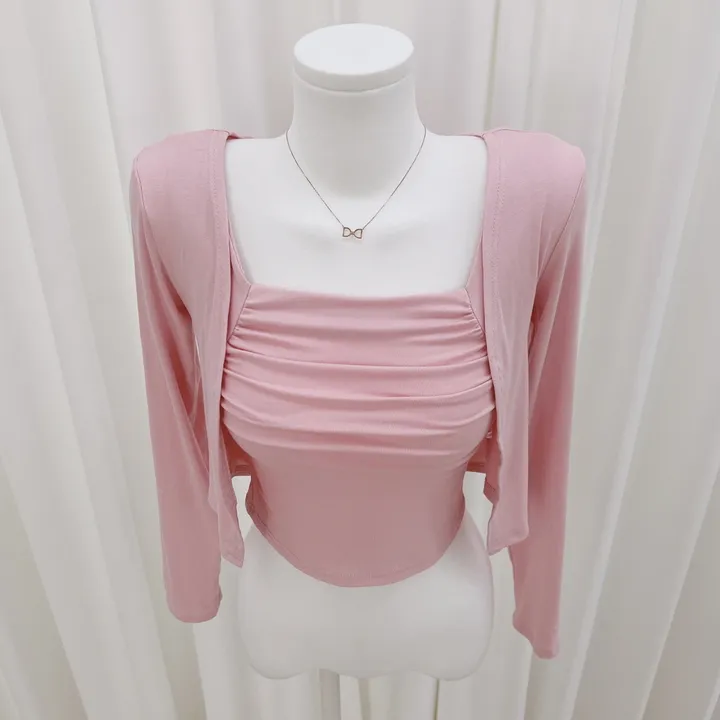 ⚡빠른배송⚡ 스퀘어 셔링 나시 가디건 세트 ( 4 COLOR ) 상세 이미지 34