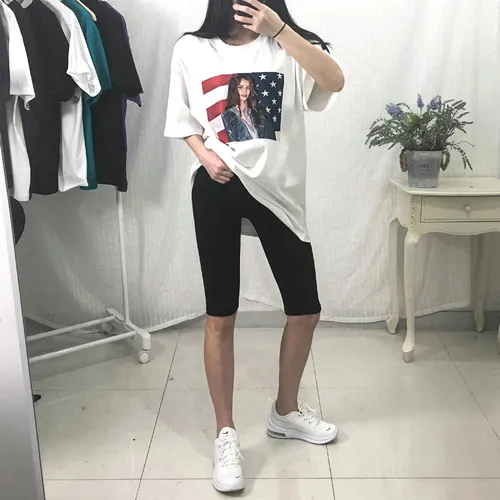 [쫀쫀] 면 스판 5부 레깅스 상세 이미지 3