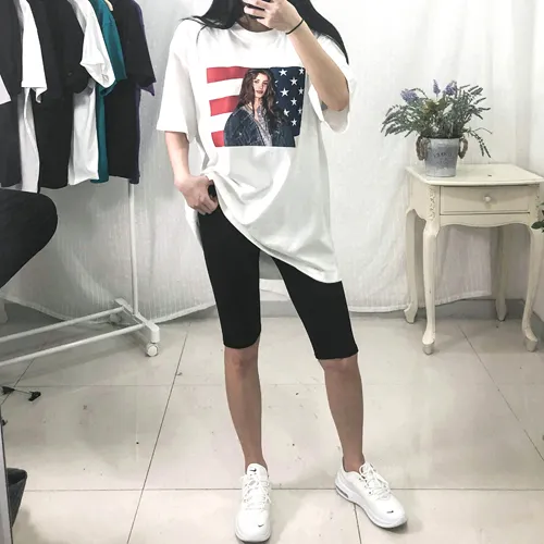 [쫀쫀] 면 스판 5부 레깅스 상세 이미지 2