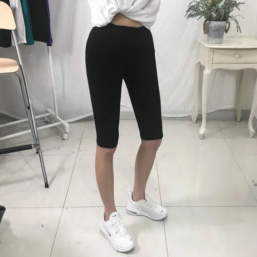 [쫀쫀] 면 스판 5부 레깅스 상세 이미지 7