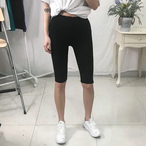 [쫀쫀] 면 스판 5부 레깅스 상세 이미지 9