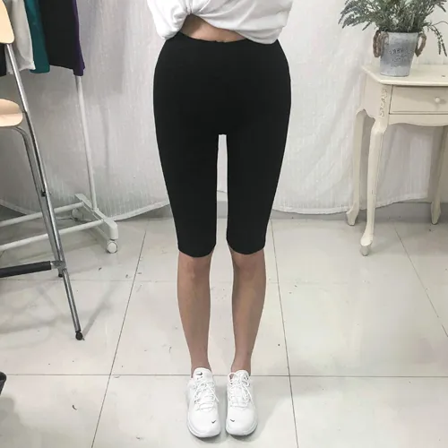 [쫀쫀] 면 스판 5부 레깅스 상세 이미지 8
