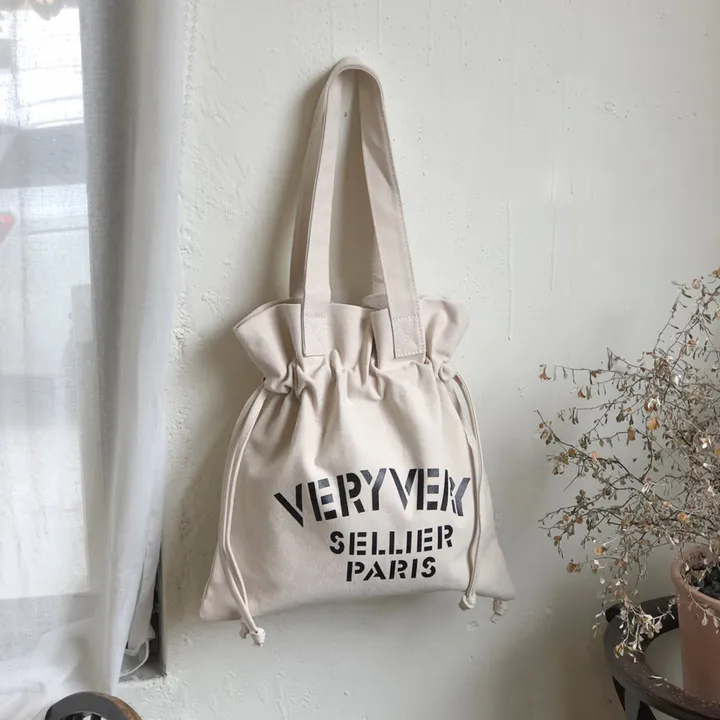 캔버스 베리 레터링 빅 복조리 에코백 상세 이미지 11