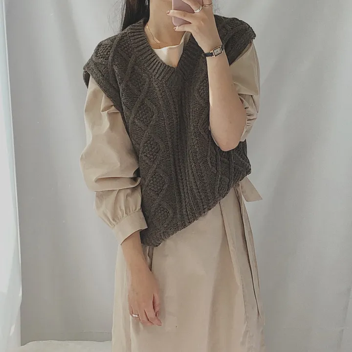 데일리 미니 스퀘어 가죽 시계 상세 이미지 5