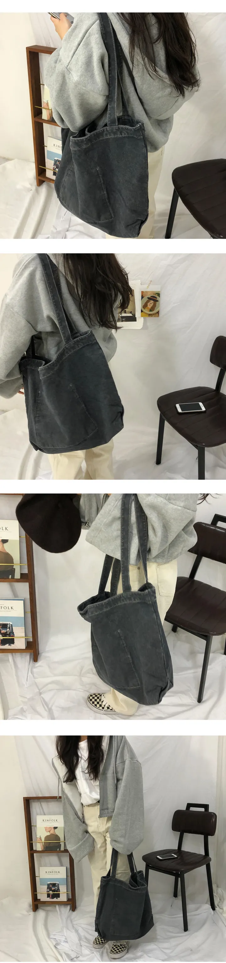 당일출고가능 [주문폭주] 데일리 캔버스 에코백 상세 이미지 4