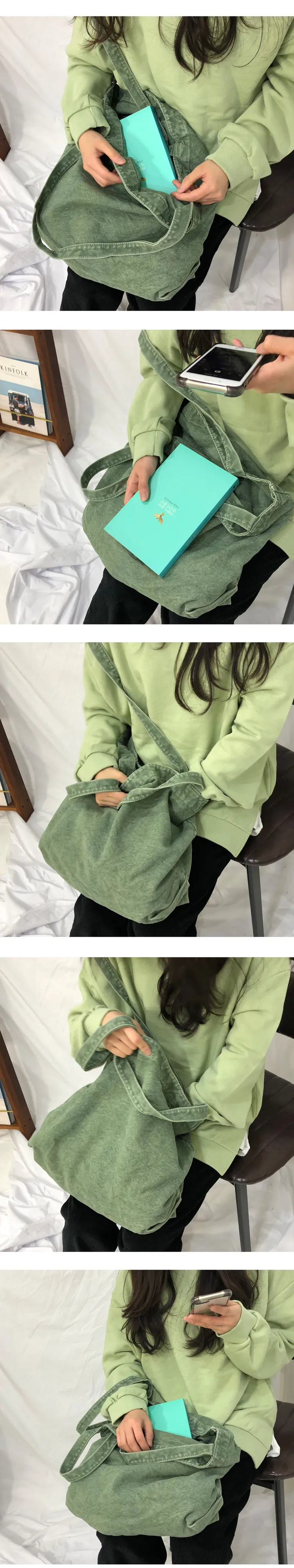 당일출고가능 [주문폭주] 데일리 캔버스 에코백 상세 이미지 6
