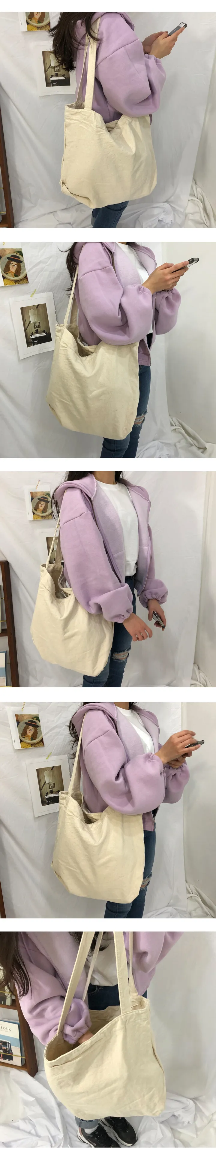 당일출고가능 [주문폭주] 데일리 캔버스 에코백 상세 이미지 3