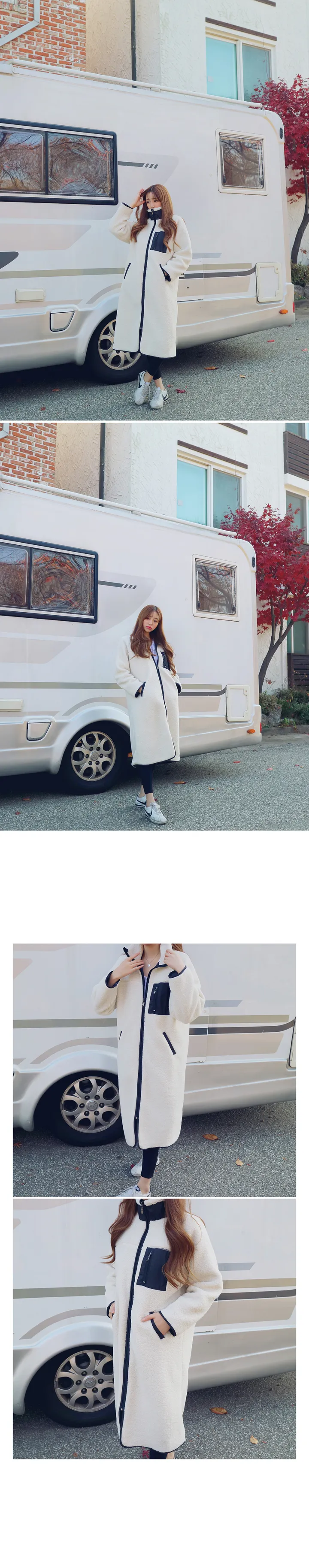 양털 롱 후리스 점퍼 (5color) 상세 이미지 1