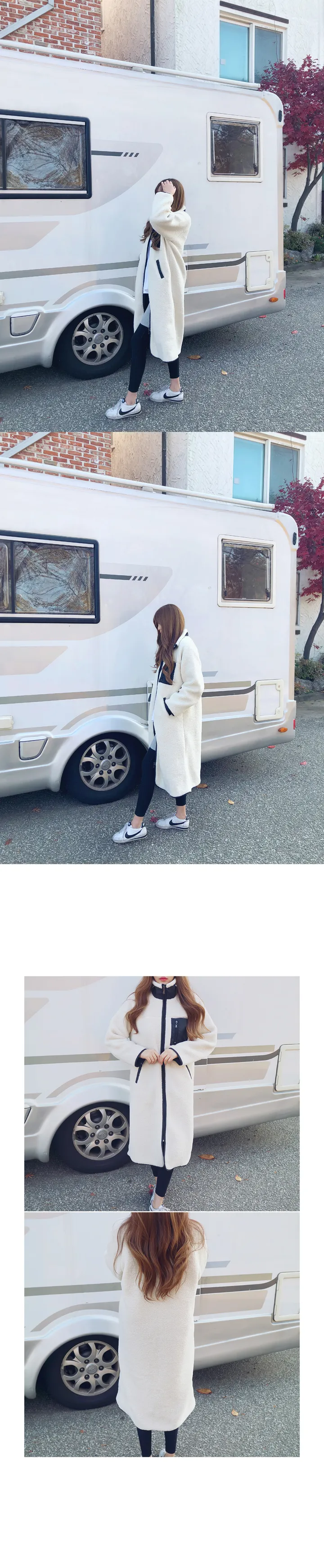 양털 롱 후리스 점퍼 (5color) 상세 이미지 5