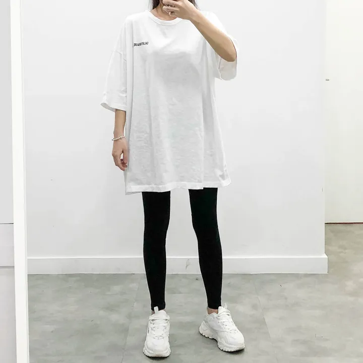 [당일출고🚀/사계절필수!/국내생산👍/2개묶음할인] 면 스판 9부 레깅스 상세 이미지 5