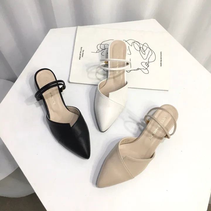 국산수제 투웨이 스트랩 뮬 샌들 3cm 225mm~255mm 상세 이미지 4