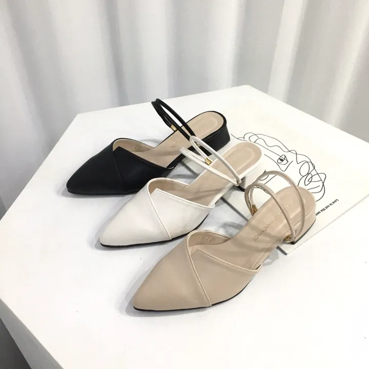 국산수제 투웨이 스트랩 뮬 샌들 3cm 225mm~255mm 상세 이미지 3