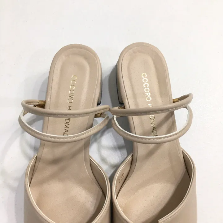 국산수제 투웨이 스트랩 뮬 샌들 3cm 225mm~255mm 상세 이미지 11