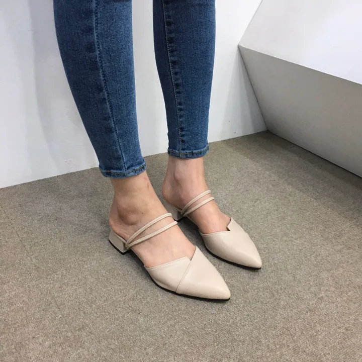 국산수제 투웨이 스트랩 뮬 샌들 3cm 225mm~255mm 상세 이미지 19
