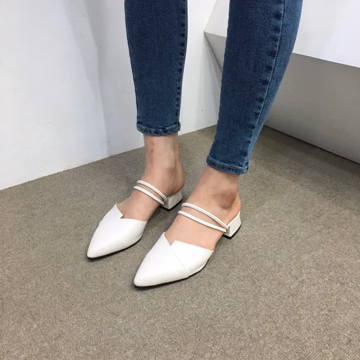 국산수제 투웨이 스트랩 뮬 샌들 3cm 225mm~255mm 상세 이미지 28