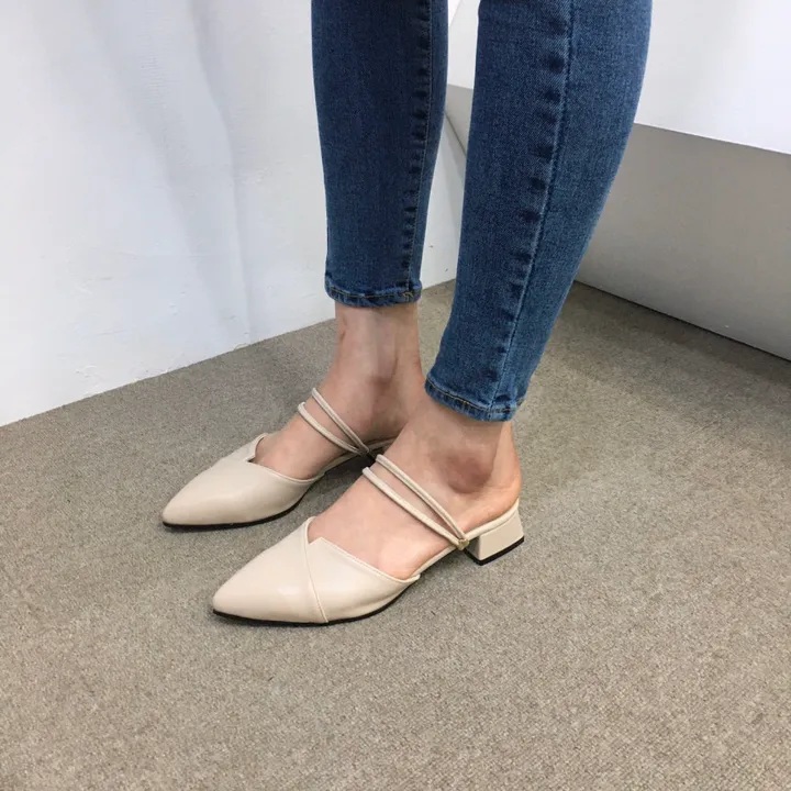 국산수제 투웨이 스트랩 뮬 샌들 3cm 225mm~255mm 상세 이미지 20