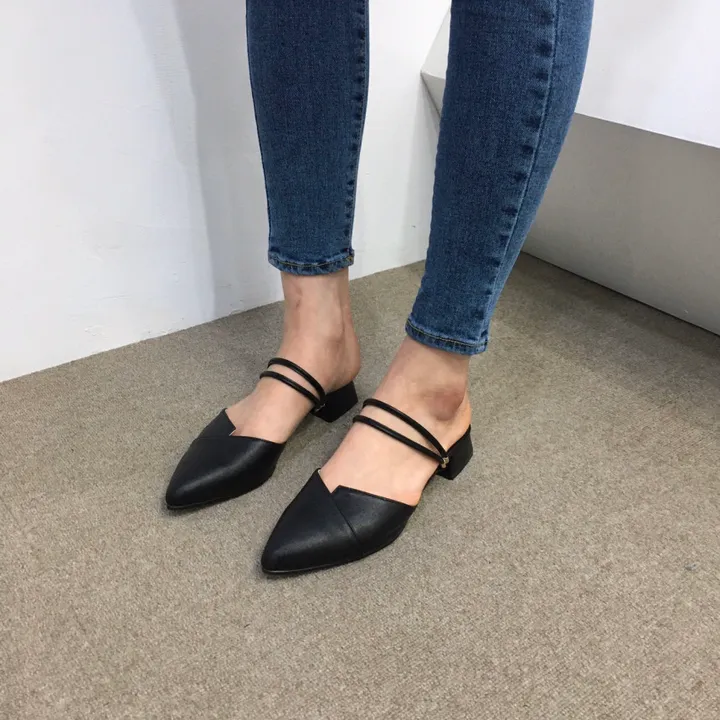 국산수제 투웨이 스트랩 뮬 샌들 3cm 225mm~255mm 상세 이미지 35