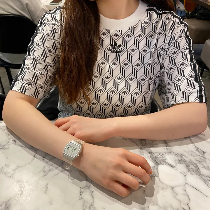 (1+1할인)남녀공용 투명 카시오 밴드시계(4color) 상세 이미지 3