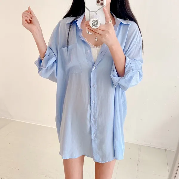 [가격실화!/핏보장!] 루즈핏 브이넥 레이어드 베이직 무지 언발 롱 니트 조끼 미니원피스 [3color] 상세 이미지 1