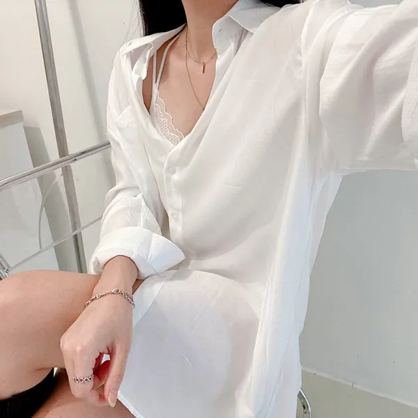 [가격실화!/핏보장!] 루즈핏 브이넥 레이어드 베이직 무지 언발 롱 니트 조끼 미니원피스 [3color] 상세 이미지 36