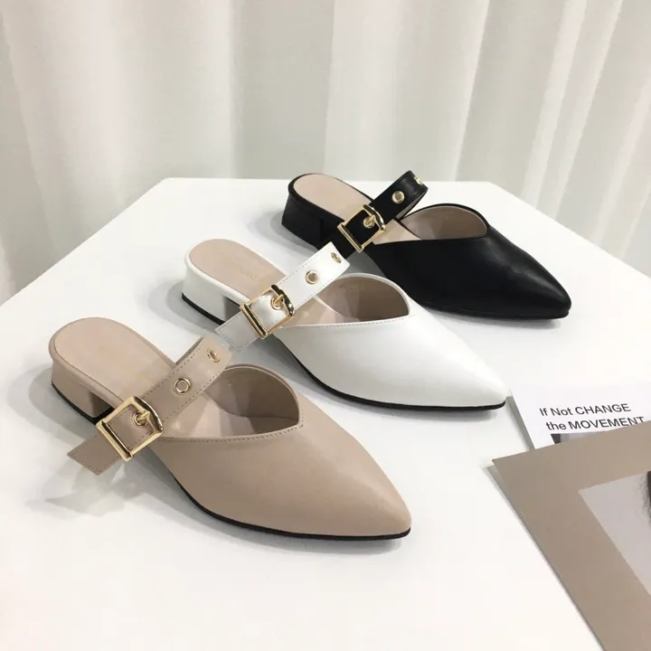 [국내제작/초특가]볼드 v컷 스트랩 3cm, 7cm 뮬 상세 이미지 2