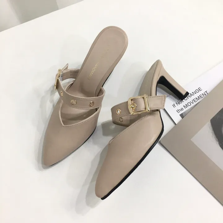 [국내제작/초특가]볼드 v컷 스트랩 3cm, 7cm 뮬 상세 이미지 35