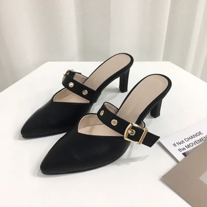 [국내제작/초특가]볼드 v컷 스트랩 3cm, 7cm 뮬 상세 이미지 40