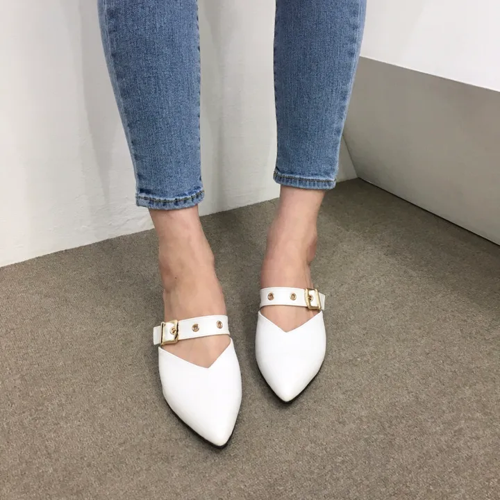[국내제작/초특가]볼드 v컷 스트랩 3cm, 7cm 뮬 상세 이미지 8
